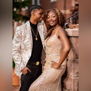 Met Gala Beaded Ball/Prom Dress